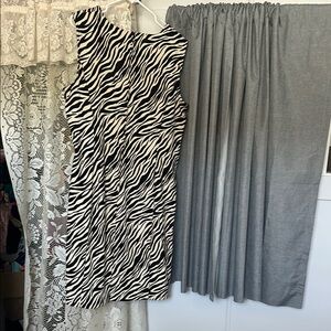 Zebra Print Sleeveless Dress